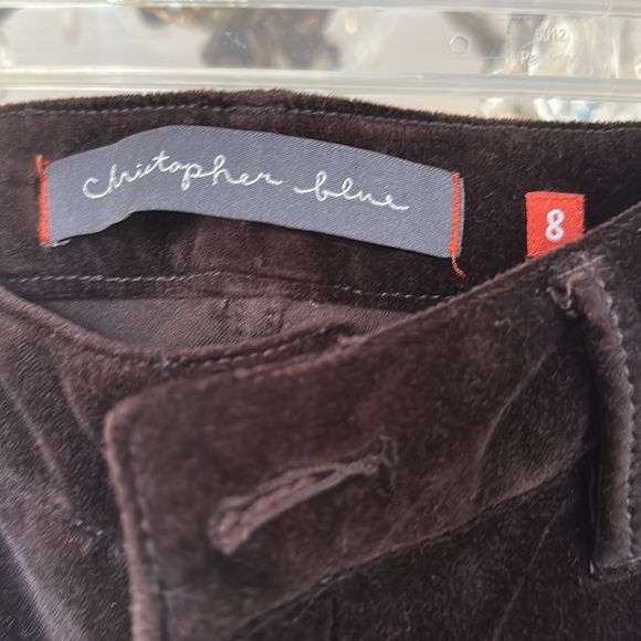 Brown velvet boot cut jeans size 8 - Picture 2 of 6